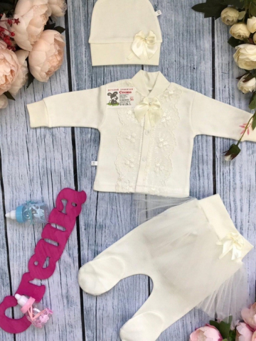 Купить оптом 172. Костюм 3-х предметник "юбка" , хлопок 100 % интерлок в Омске